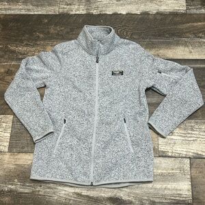 L.L.Bean Women's Sweater Fleece Full-Zip Jacket Gray Size S